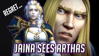 Jaina Filled with Regret Sees Arthas in the Blighted Lands  WOW BFA Cinematic [upl. by Pedro]