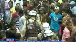 Flagrante imagens mostram brigas e agressões durante Carnaval de Salvador BA [upl. by Nanreh]