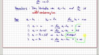 Analysis Folgen Rechenregeln für Folgen die gegen Unendlich divergieren 0522 [upl. by Siocnarf]