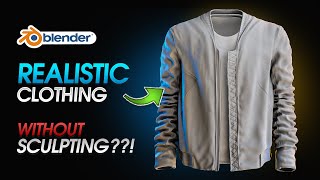 How to Create Realistic Jacket using Cloth Simulation Brushes in Blender [upl. by Aleihs105]