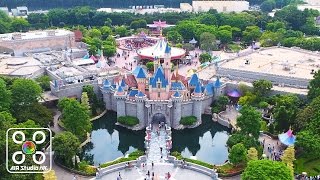 香港航拍 HK Aerial Filming  香港迪士尼樂園 HK Disneyland 4K [upl. by Ainesell]