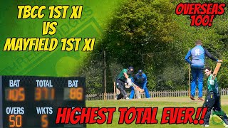 BAZBALL TAKES OVER BRIDGES  OVERSEAS DEBUT 100 TBCC 1st XI vs Mayfield 1st XI  Cricket Highlights [upl. by Hussein]