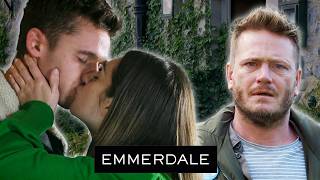 David Sees Jacob And Victoria Kissing  Emmerdale [upl. by Relyk]