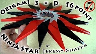 3D 16point Ninja Star No Tape no music [upl. by Ttimme169]