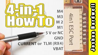 How To Connect a 4in1 ESC to FC  HELIOSPRING DALRC ENGINE [upl. by Bamberger]