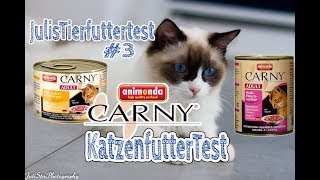 Katzenfutter ANIMONDA CARNY ADULT im Test  Nassfutter für Katzen  Review  JulisTierfuttertest 3 [upl. by Ssirk]