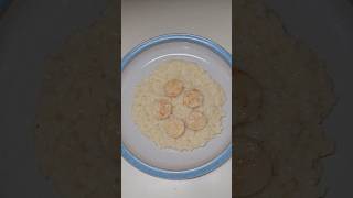 Making risotto with scallops easy recipe cooking onepotmeal risotto [upl. by Einner]