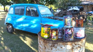 COMO MEJORAR LA PINTURA DE TU AUTO VIEJO EN CASA ✔ RENAULT 4L  QUEDO FACHERITO  Radialero Team [upl. by Danya]