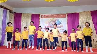 Annual Day 2023  English action song UKG [upl. by Nnahtebazile]