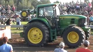 JD 7430 pulling StSamuel 2015 part12 Karine Barde Boisclair [upl. by Enileuqkcaj]