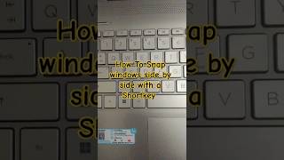 How To Snap windows side by side windowsshortcutkeys [upl. by Junko432]