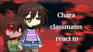 Chara classmates react to Undertale AU [upl. by Ennailuj]