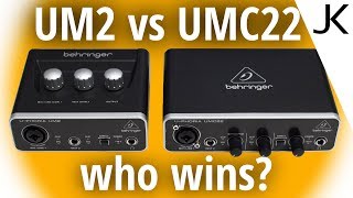 Behringer UM2 vs UMC22  Which one is right for you [upl. by Ahseit]