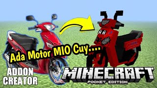 Minecraft Pocket Edition  AddOn Motor YAMAHA MIO Mcpe [upl. by Ylrehc611]