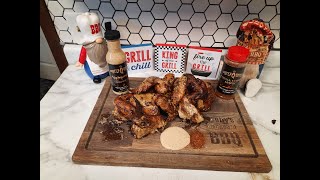 Delicious Coffeerubbed Whole Wings On The Pit Boss Lexington With Tangy Alabama White Sauce [upl. by Lesly413]