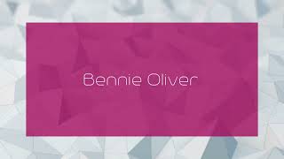 Bennie Oliver  appearance [upl. by Terrijo]