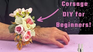 Quick Corsage DIY for Beginners [upl. by Aicilec]