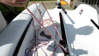 Rigging the mainsheet on a topaz Uno Race and Race X [upl. by Ema]