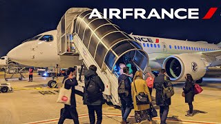 AIR FRANCE BRAND NEW A220300 ECONOMY  Paris  Barcelona [upl. by Mcadams]