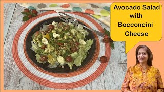 Avocado Salad with Bocconcini Cheese  Healthy Salad [upl. by Billye310]