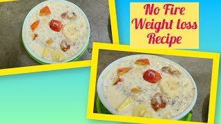 পুজোর পর কিভাবে ওজন কমাবেNoFire WeightLoss Recipe Overnight Oats RecipeNo Cooking Breakfast Idea [upl. by Nyasuh82]