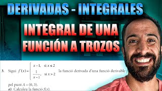 Cómo Encontrar la INTEGRAL de una FUNCIÓN Definida a Trozos 🧮🔍 [upl. by Epilif510]