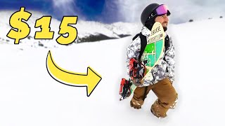 I Tested a 15 SNOWBOARD From Target [upl. by Ettelracs]