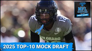 Top10 2025 NFL Mock Draft using current order Who do Jaguars pick Where do QBs land [upl. by Ihteerp606]