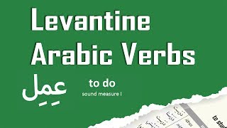 Levantine Lebanese Arabic Verbs 3imil عمل to do [upl. by Ameehs119]