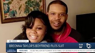 Breonna Taylors boyfriend files suit [upl. by Yehudit]