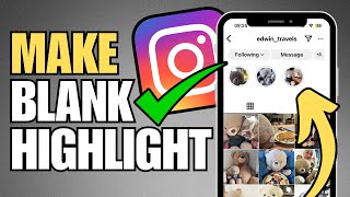 How To Add Blank Highlight Name on Instagram Invisible Text [upl. by Nairot]