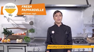 How to Make Pasta with Wild Boar Sauce  Pappardelle al cinghiale [upl. by Nnad333]