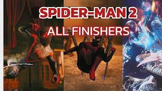 SpiderMan 2 All Finishers [upl. by Anton535]