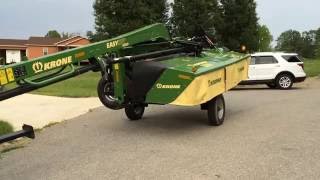 Krone ECTC 400 With Transport Unfolding Disc Mower [upl. by Ayrotal336]