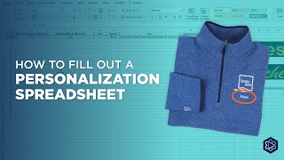 How to Fill Out a Personalization Spreadsheet [upl. by Zerdna]