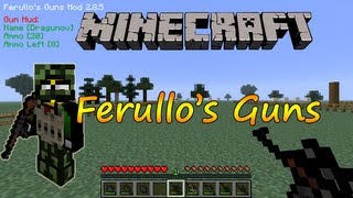 Minecraft 164  Instalar Ferullos Guns  Español [upl. by Cand276]