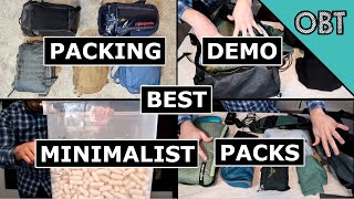 Packing Demo Best Minimalist Backpacks for Travel Now with Packing Peanuts🥜 [upl. by Eixam]