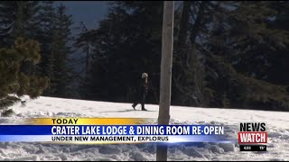 Crater Lake lodge and dining room reopen [upl. by Buckler]