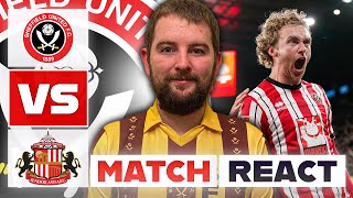 THE BLADES LEAVE IT LATE 🤩  Sheff United 10 Sunderland  Match React [upl. by Ingrid]