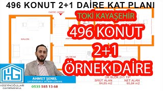 TOKİ İSTANBUL KAYAŞEHİR 496 KONUT PROJESİ 21 ÖRNEK DAİRE AHMET ŞENEL 0535 585 13 68 [upl. by Abbie]