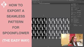 How To Export A Seamless Pattern for Spoonflower THE EASY WAY [upl. by Inahpets]