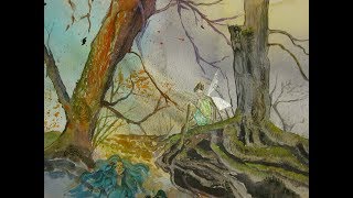 The Yorkshire Artist Watercolour Timelapse Outdoor painting Judy Woods [upl. by Buke701]