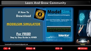 In Hindi  How to Download ModelSim Simulator for FREE  Step by Step Guide  4 Min [upl. by Sunshine]