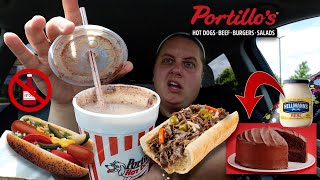 Trying PORTILLOS  Chicago Stye Food [upl. by Ardnnek]