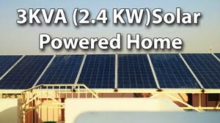 Home Solar Power  3KVA Solar Powered System Successfully Installed and running well [upl. by Etnovert]