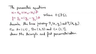 The parametric equations x  x1  x2  x1t y  y1  y2  y1t where 0 â‰¤ t â‰¤ 1 describe the… [upl. by Esinaj]