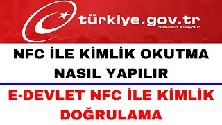 E Devlet NFC Kimlik Okutma Nasıl Yapılır  E Devlet Kimlik Doğrulama [upl. by Otreblide]