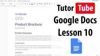 Google Docs Tutorial  Lesson 10  Paint Format Options [upl. by Basil]