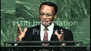 Aristide Speech  United Nations September 29 1992 [upl. by Crabb]