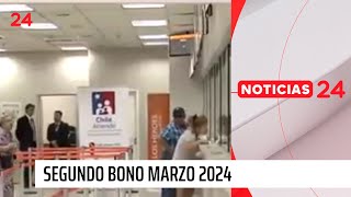 Segundo pago Bono Marzo 2024 ¿quiénes reciben monto por carga familiar  24 Horas TVN Chile [upl. by Amoreta216]